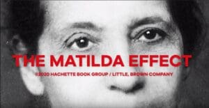 A close up of the face of matilda eff